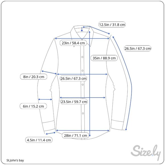 Men's St.John's Bay Blue/Gray Stripes Long Sleeve Shirt Sz. 2XL NWT - Picture 3 of 7